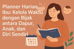 Planner Harian Ibu Kelola Waktu dengan Bijak antara Dapur, Anak, dan Diri Sendiri